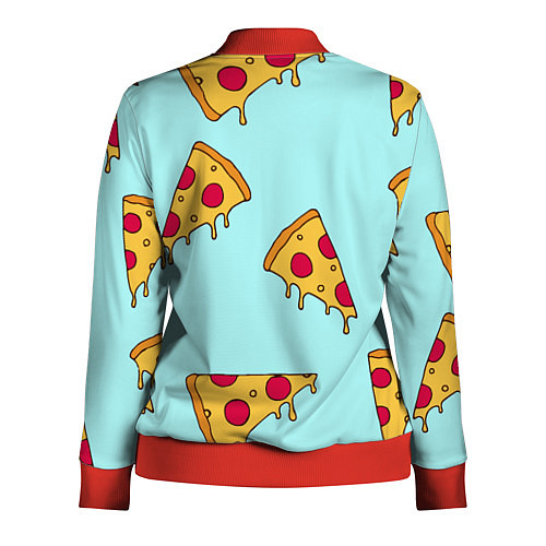 Женская олимпийка Ароматная пицца / 3D-Красный – фото 2