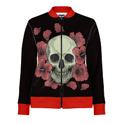 Женская олимпийка Skull in red 2
