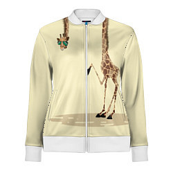 Олимпийка женская Жираф на шее, цвет: 3D-белый
