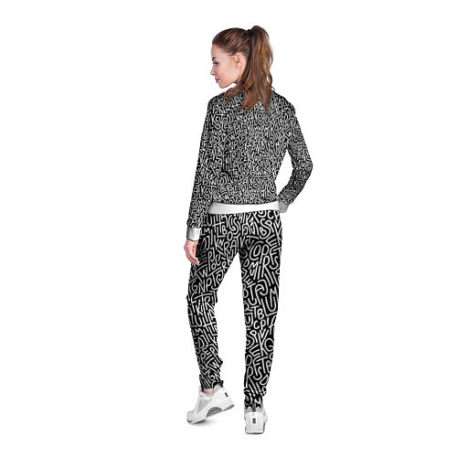 Женская олимпийка Grunge / 3D-Белый – фото 4