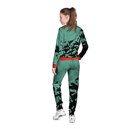 Женская олимпийка DEMON SLAYER KIMETSU NO YAIBA / 3D-Красный – фото 4