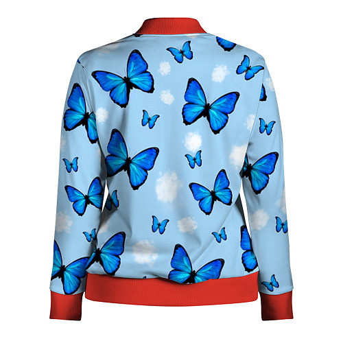 Женская олимпийка Бабочки Моргенштерна / 3D-Красный – фото 2