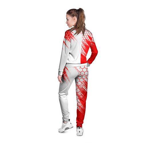 Женская олимпийка FC AJAX AMSTERDAM ФК АЯКС / 3D-Белый – фото 4