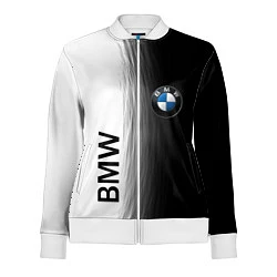 Олимпийка женская Black and White BMW, цвет: 3D-белый