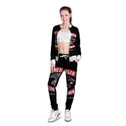 Олимпийка женская Five Finger Death Punch 5FDP, цвет: 3D-белый — фото 2