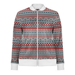 Олимпийка женская Скандинавский орнамент, цвет: 3D-белый