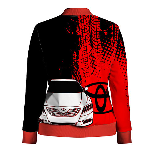 Женская олимпийка Camry Toyota glitch / 3D-Красный – фото 2