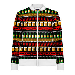 Олимпийка женская Пивной свитер, цвет: 3D-белый