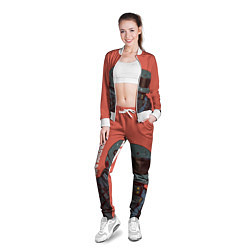 Олимпийка женская Cyberpunk Спина, цвет: 3D-белый — фото 2
