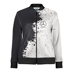 Олимпийка женская Mercedes-Benz Клякса, цвет: 3D-черный
