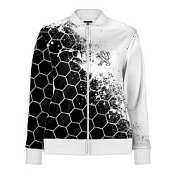 Олимпийка женская Peugeot Соты, цвет: 3D-белый