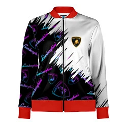 Олимпийка женская Lamborghini pattern gradient, цвет: 3D-красный