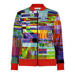 Олимпийка женская Vanguard glitch fashion pattern 2022, цвет: 3D-красный