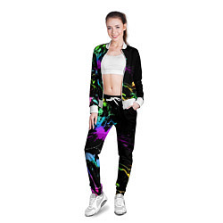 Олимпийка женская Neon vanguard fashion pattern, цвет: 3D-белый — фото 2