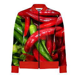 Олимпийка женская Жгучие перцы, цвет: 3D-красный