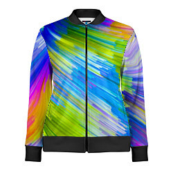 Олимпийка женская Color vanguard pattern Raster, цвет: 3D-черный