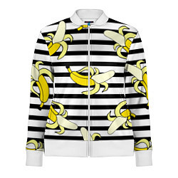 Олимпийка женская Banana pattern Summer, цвет: 3D-белый