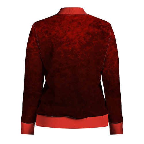 Женская олимпийка Мраморный красно-черный градиент / 3D-Красный – фото 2
