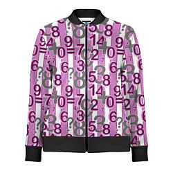 Женская олимпийка Бело-розовый узор Арифметика