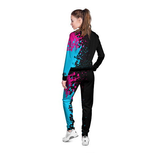 Женская олимпийка Everton - neon gradient: по-вертикали / 3D-Черный – фото 4