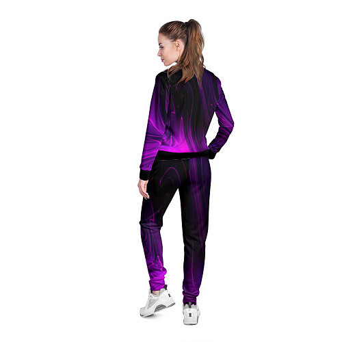 Женская олимпийка Deftones violet plasma / 3D-Черный – фото 4
