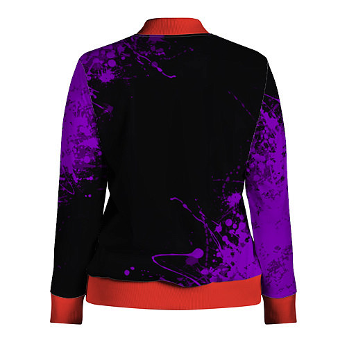 Женская олимпийка Blink 182 фиолетовые брызги / 3D-Красный – фото 2