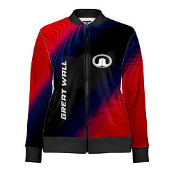 Олимпийка женская Great Wall красный карбон, цвет: 3D-черный