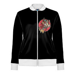 Олимпийка женская Японские символы, цвет: 3D-белый