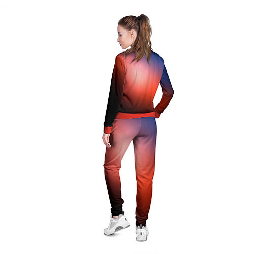 Женская олимпийка Космический градиент / 3D-Красный – фото 4