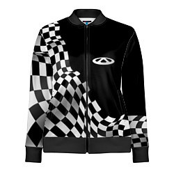 Олимпийка женская Chery racing flag, цвет: 3D-черный