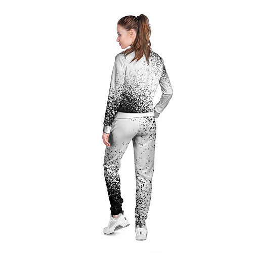 Женская олимпийка Limp Bizkit и рок символ на светлом фоне / 3D-Белый – фото 4