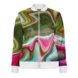 Олимпийка женская Color waves, цвет: 3D-белый