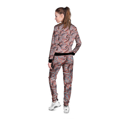 Женская олимпийка Ткань со складками / 3D-Черный – фото 4