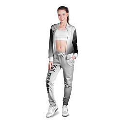 Олимпийка женская CreepyPasta glitch на светлом фоне: по-вертикали, цвет: 3D-белый — фото 2