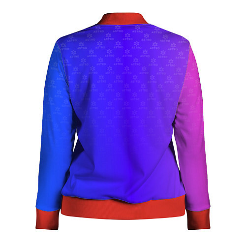 Женская олимпийка Astro pattern / 3D-Красный – фото 2