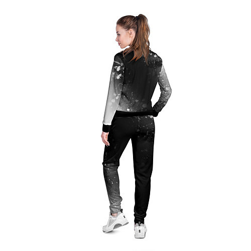 Женская олимпийка Dead by Daylight glitch на темном фоне: надпись, с / 3D-Черный – фото 4