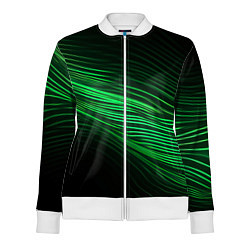 Женская олимпийка Green neon lines