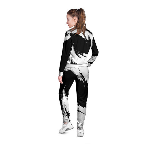 Женская олимпийка Honda - белые краски / 3D-Белый – фото 4