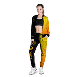 Олимпийка женская Blink 182 - gold gradient: по-вертикали, цвет: 3D-черный — фото 2