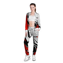 Олимпийка женская N7 mass effect - white and red, цвет: 3D-белый — фото 2