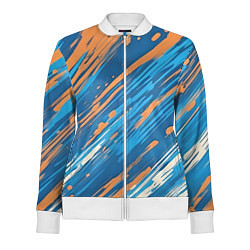 Женская олимпийка Абстракция синяя