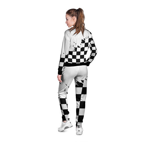 Женская олимпийка BMW black geometry splash / 3D-Черный – фото 4