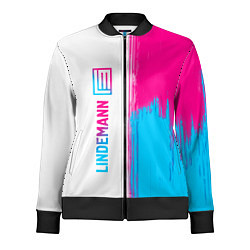 Олимпийка женская Lindemann neon gradient style по-вертикали, цвет: 3D-черный