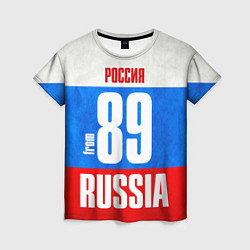 Женская футболка Russia: from 89