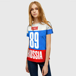 Футболка женская Russia: from 89, цвет: 3D-принт — фото 2