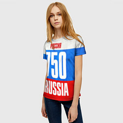 Футболка женская Russia: from 750, цвет: 3D-принт — фото 2