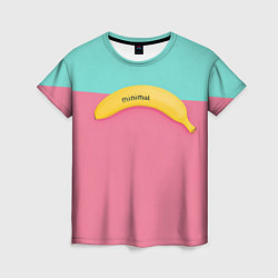 Футболка женская Банан 4, цвет: 3D-принт
