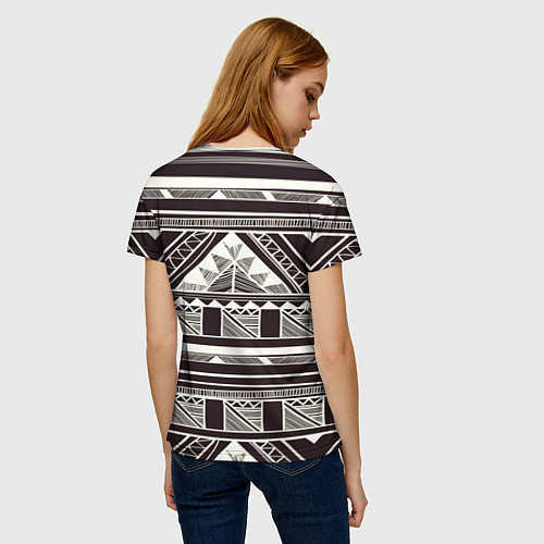 Женская футболка Etno pattern / 3D-принт – фото 4