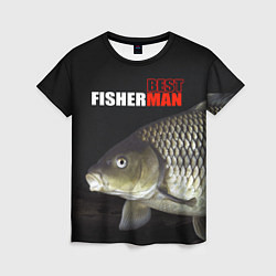 Женская футболка The best fisherman
