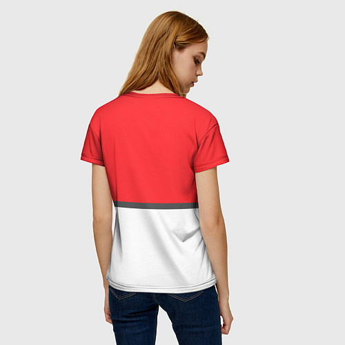 Женская футболка Покеболл - Покемоны / 3D-принт – фото 4